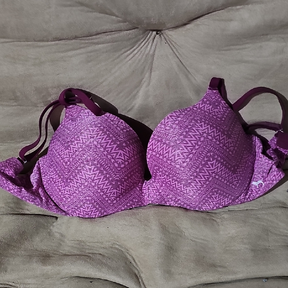 Victoria's Secret Purple Chevron Padded Bra